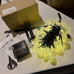 50 LED 24FT Crystal Globe Lights with 8 Lighting Modes,Waterproof Solar Powered Patio Lights for Outdoor Garden Yard Porch Wedding Party Decor (Warm W