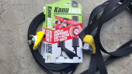 Kanulock locking tie down fornsurfboard kayak