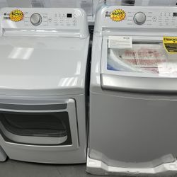 Back in Stock🛍️4.8 cu.ft Top Load Washer and Gas Dryer 