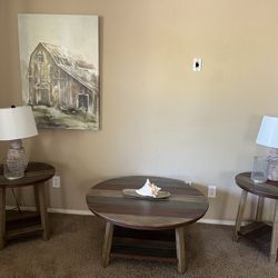 Coffee Table With Matching Cocktail End Tables 