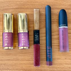 Stila Shine Fever MAC Powder Kiss NARS Bite Beauty lip color makeup bundle lot