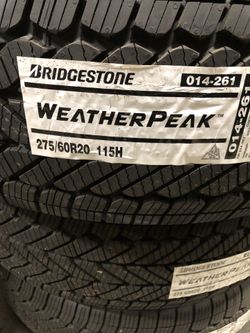 Brand New Tires (1) Bridgestone Weatherpeak (275/60R20) (Single) ($159)