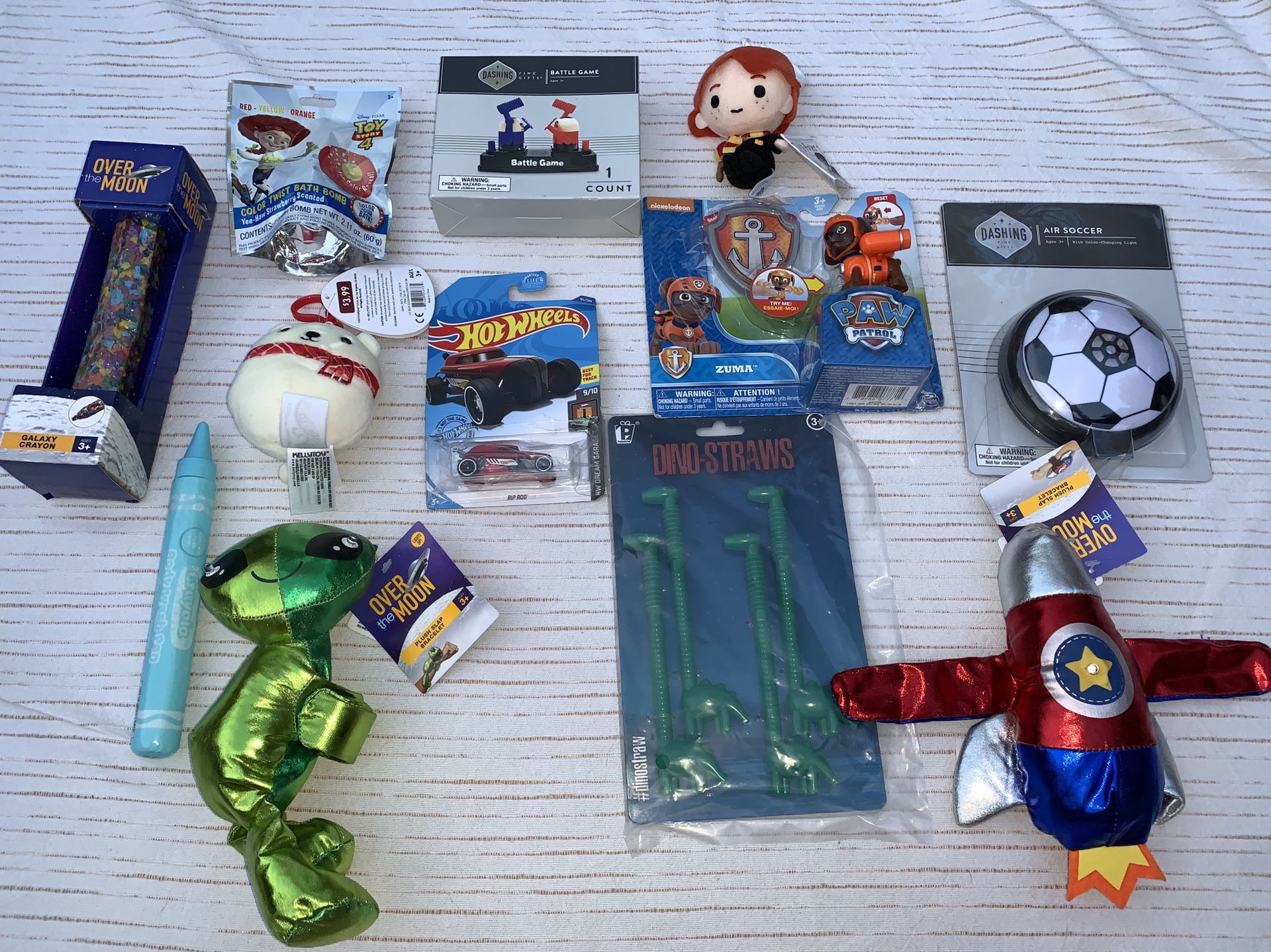 12 piece boys lot aliens/hot wheels/games/paw patrol