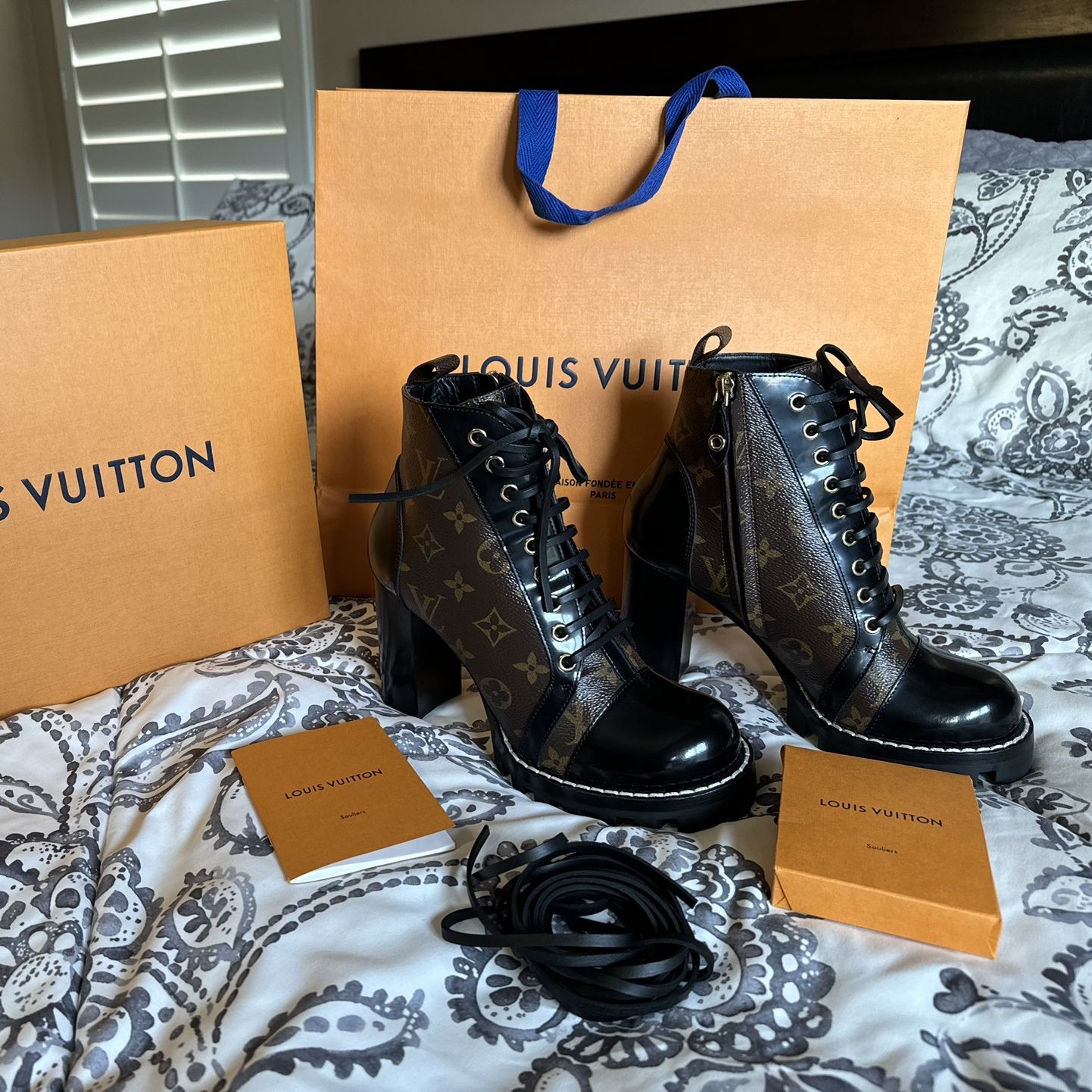 Louis Vuitton boots!! Never Worn!! Like New!!