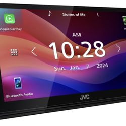 JVC  KW-M590BT On Sale 1-DIN 6.8" Touchscreen Digital Multimedia Receiver with Wired Apple CarPlay® & Android Auto™, USB Mirroring, and Built-In Bluet