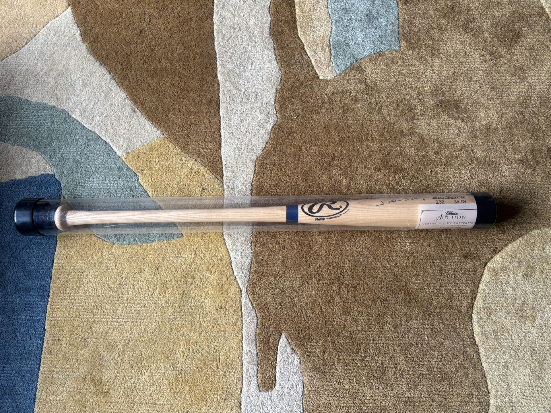 Johnny Damon Autograph Bat