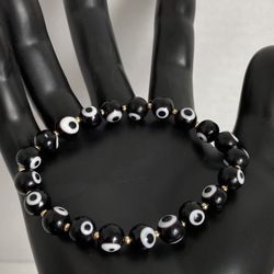 unisex crystal evil eye bracelet