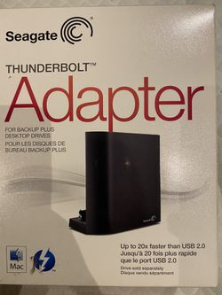 Seagate Backup Plus Desktop Thunderbolt Adapter