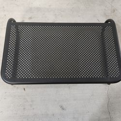Black Metal Monitor Laptop Spacesaver Stand 14-1/2"x11"x4"