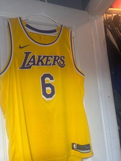 Nike Lakers #6 LeBron James NBA Jersey