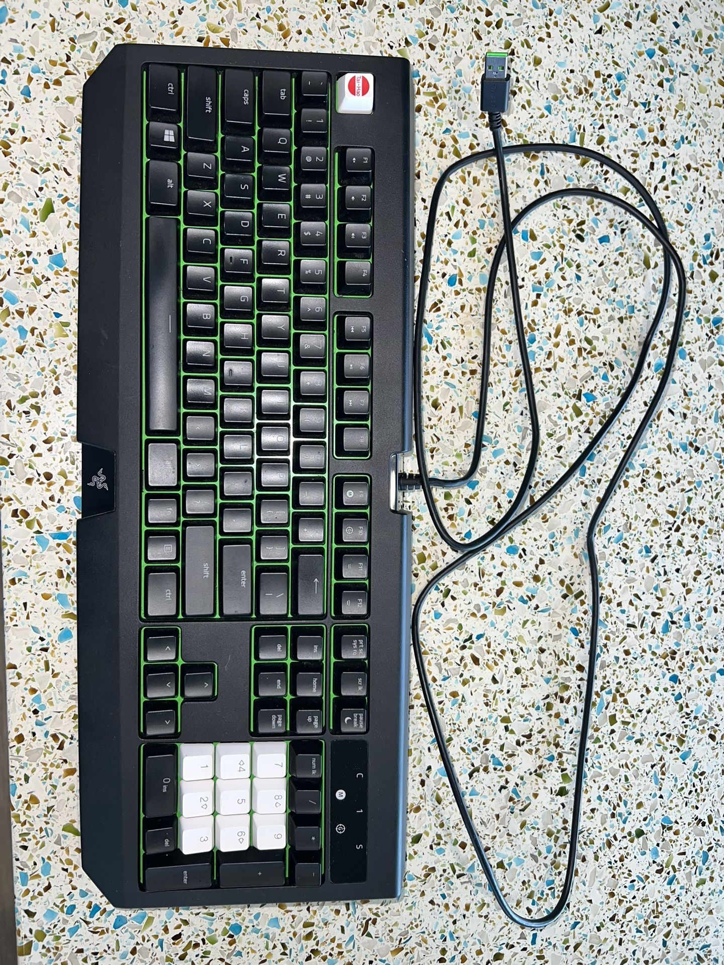 Keyboard Razer blackwidow Ultimate Black W/ Green Switches