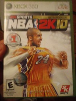 Kobe NBA2k10 Xbox360 Game