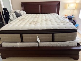 Cal King mattress, box springs and bed frame