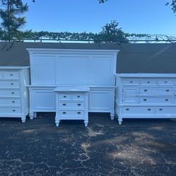 Custom painted king bedroom set