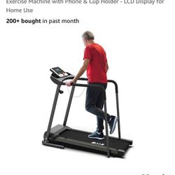 Treadmill With Long Handrail 