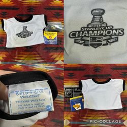 Build a Bear Los Angeles Kings 2012 Stanley Cup Champion Shirt White