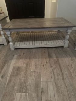 Coffee table and matching end tables