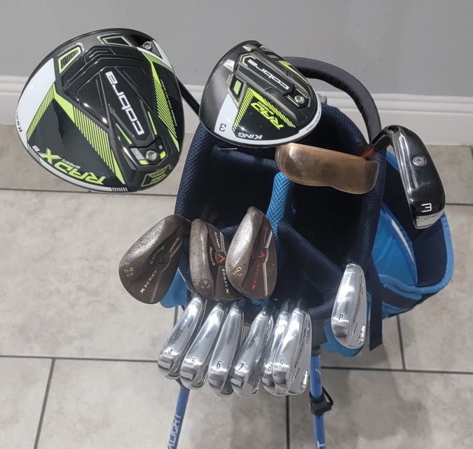 VERY UPGRADED COBRA And TAYLORMADE GOLF CLUBS SET $1,100 NOT 1K