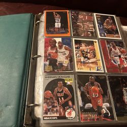 NBA Trading Cards Binder With few NFL Trading Cards