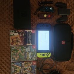 Switch Bundle With Extra Controllers And 3 Games