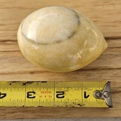 Yellow Marble paperweight