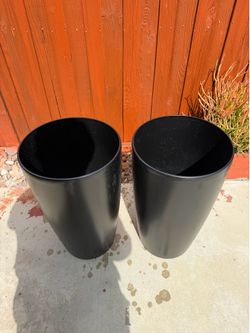 Round Tall Planters 22 Inch, Large Planter for Indoor Outdoor Plants
