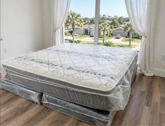 14 inch thick King pillow top mattress brand new free delivery same day only $280