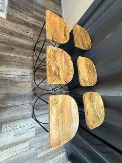 Modern saddle seat Bar stools- set of 6