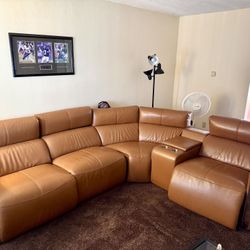 Reclining  Leather Sectional-MUST SELL BY SAT JAN 31!