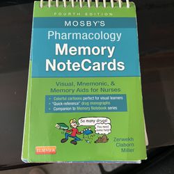 Mosby’s Pharm Memory Notecards Spiral 