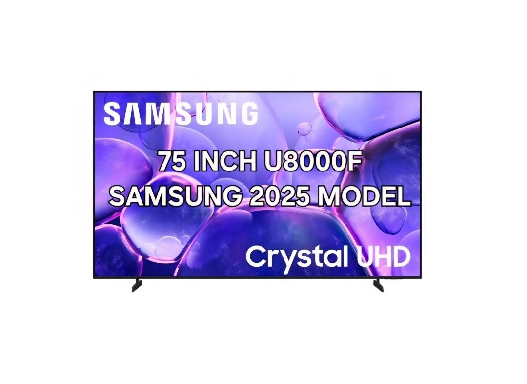 New 75 Inch Samsung U8000F smart TV 4K UHD Model. Brand new 2025 Model.