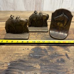 Vintage Brass Books Holder 5 For Each Item 
