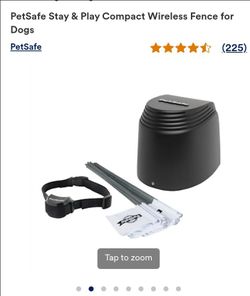 Pet safe stay and play compact wireless fence