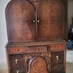 Antique Dome Top Chest on Chest