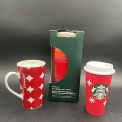 Red Starbucks, Tumblr d Pcs Lot W/o Lid