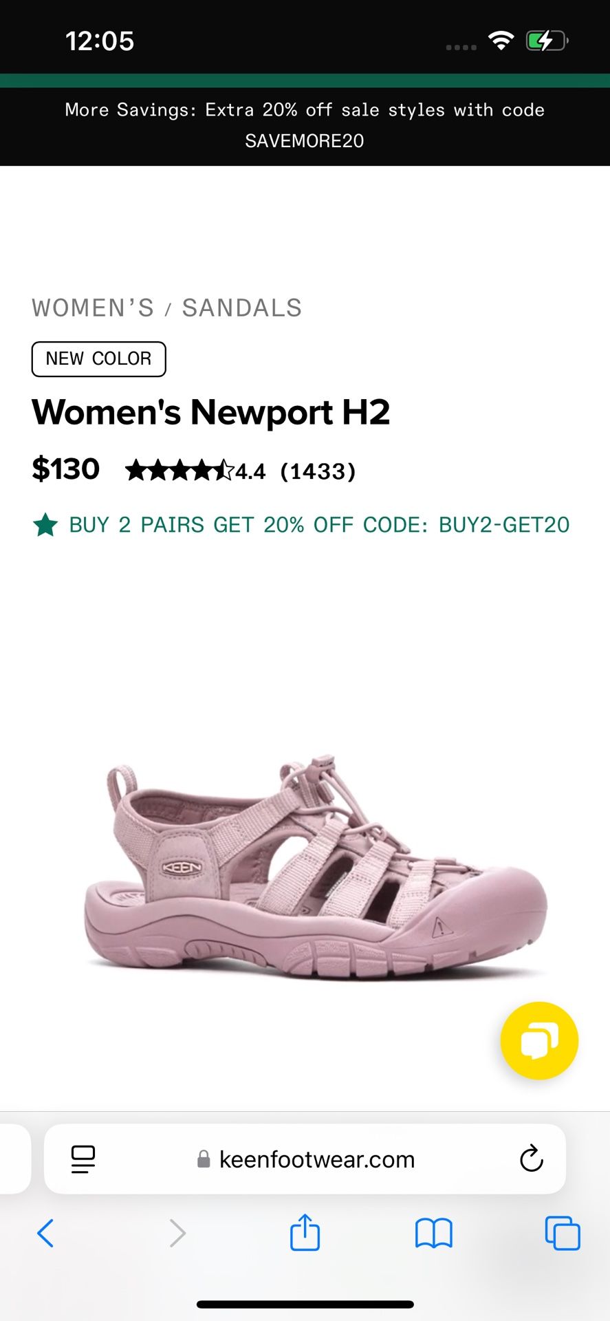 NEW With Tags NewportH2 Sandals Sz 7.5
