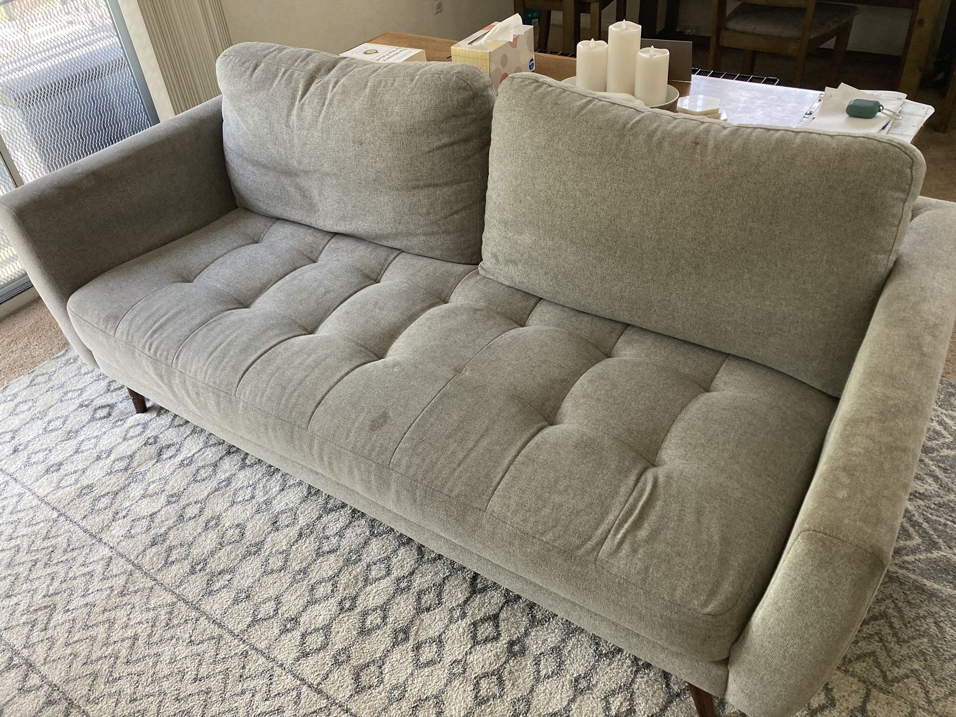 Couch - Living Spaces (Ginger Grey)