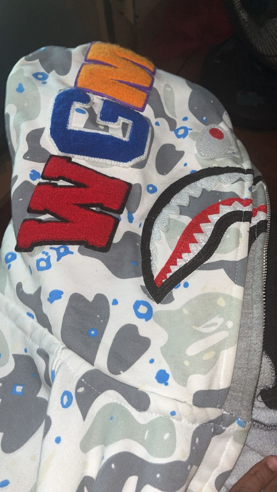 Bape Double Hood Glow In The Dark Hoodie Read Below