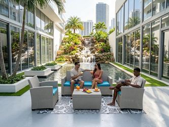 Impresionante conjunto de patio (muebles de exterior) *conjunto perfecto para el clima de Miami*