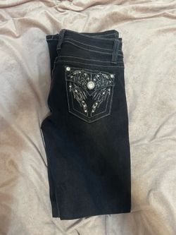 Size 7 Flare Winged Rhinestone Pants Jrs