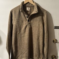 MENS TELLURIDE CLOTHING COMPANY BUTTON SWEATER - SIZE LARGE