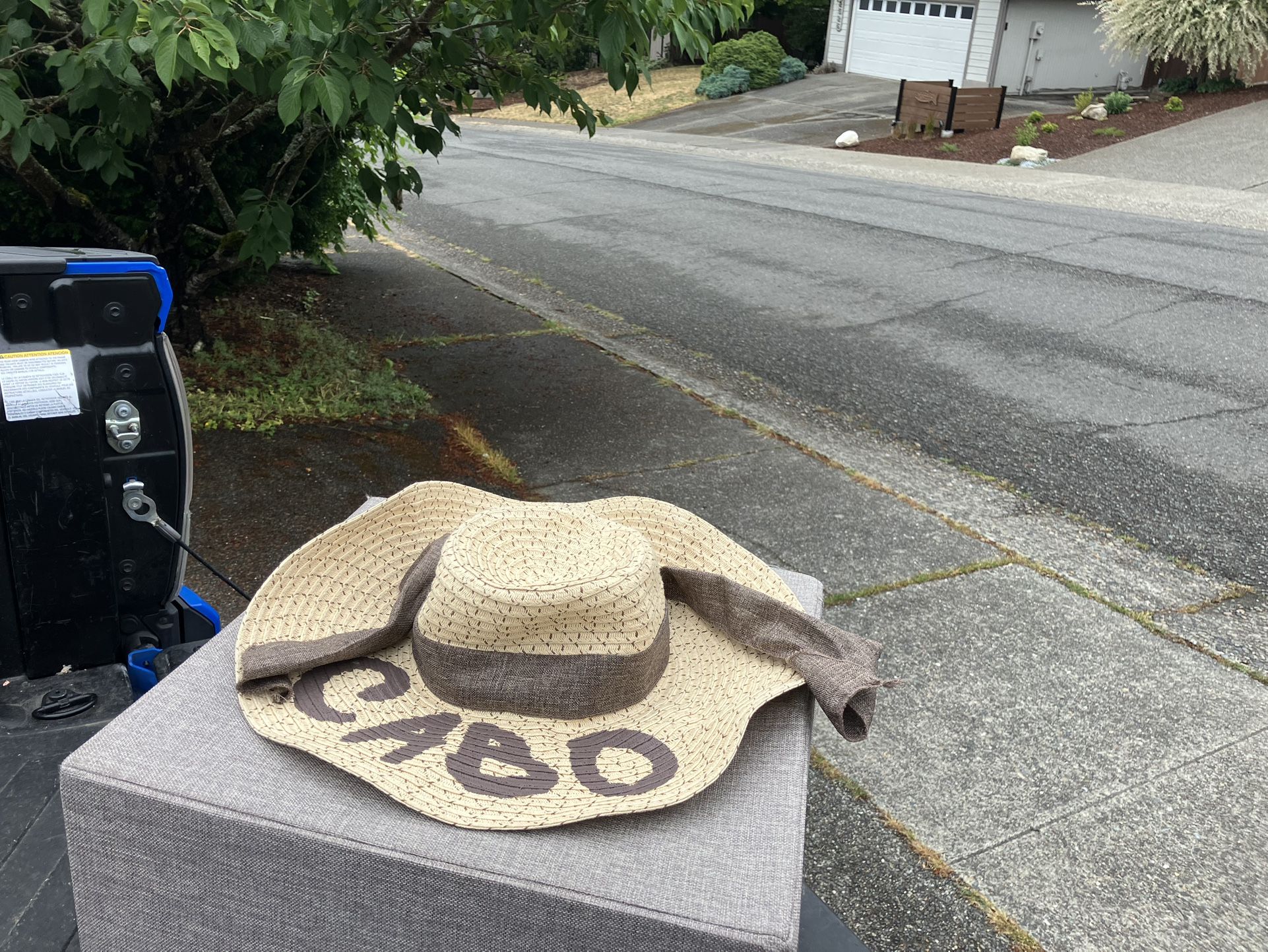 Cabo Mexico Wicker Sun Hat Size Small Like Brand New