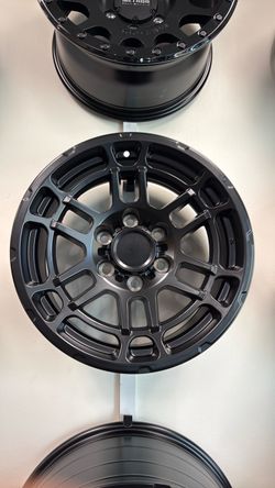 Brand New Set Of TRD Style rims TR6 style 17x8 +5 satin black $779
