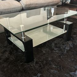 Modern Glass Black Coffee Table