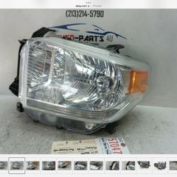 2014 - 2017 TOYOTA TUNDRA LEFT DRIVER HALOGEN W/ LED HEADLIGHT 2015 OEM UC57047