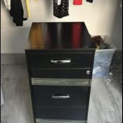 Black Filing Cabinet 