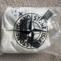 Brand New Stone Island replic Full-Zip Knit Sweater – White – Size M