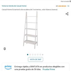 Ladder Book Shelf 5tier 6ft New $80