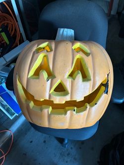 Large Plastic Halloween Jack-O-Lantern Blow Mold