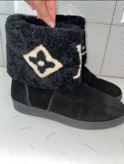 LOUIS VUITTON LV Monogram Suede Boots